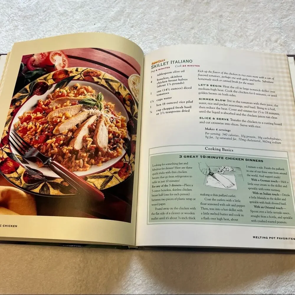 Terrific Chicken 100 Great Meals in Minutes Hardback Cookbook Recipes Quick Cook